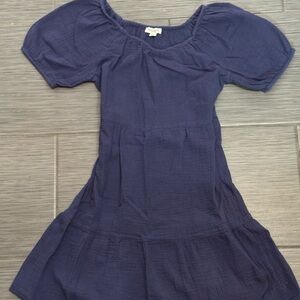 beachlunchlounge Blue Puff Sleeve Sundress